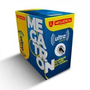 Cabo Ultra CFTV 4Px24 AWG Preto Megatron - CX / 300
