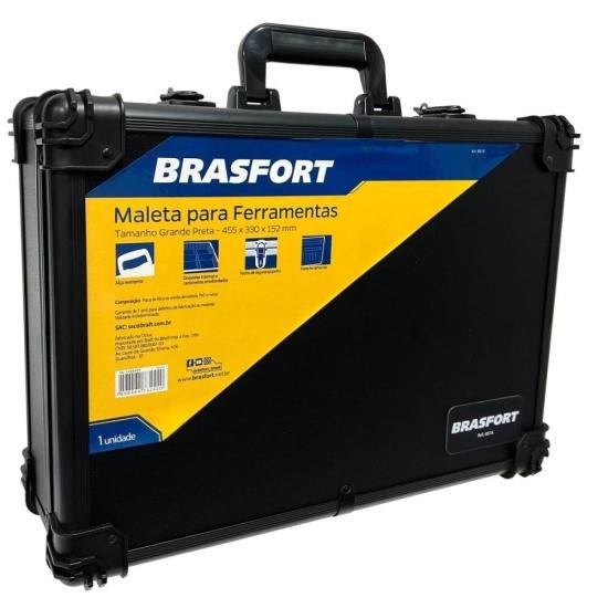 Maleta Grande Para Ferramentas Brasfort Preta - Imagem 2