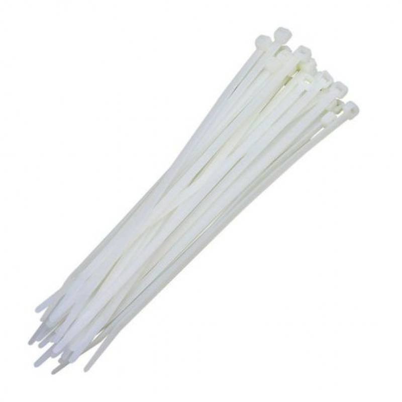 Abracadeira Nylon Pa66 Med Branco 3.6x150 P20 - 20 Unidades - Imagem 2