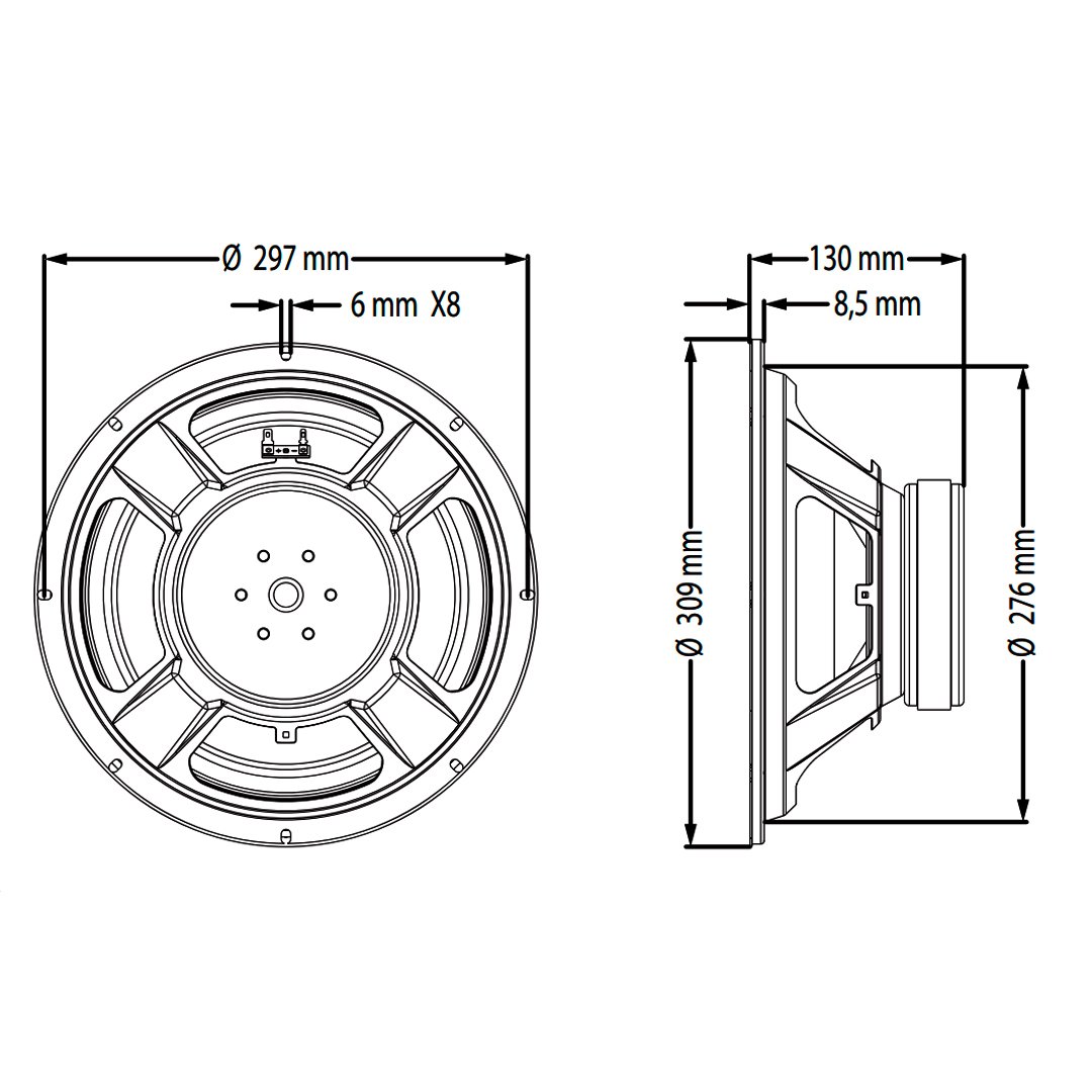 Alto-falante 250w 12 Pol 4 Ohms Wf300500b4 Atk - Imagem 7