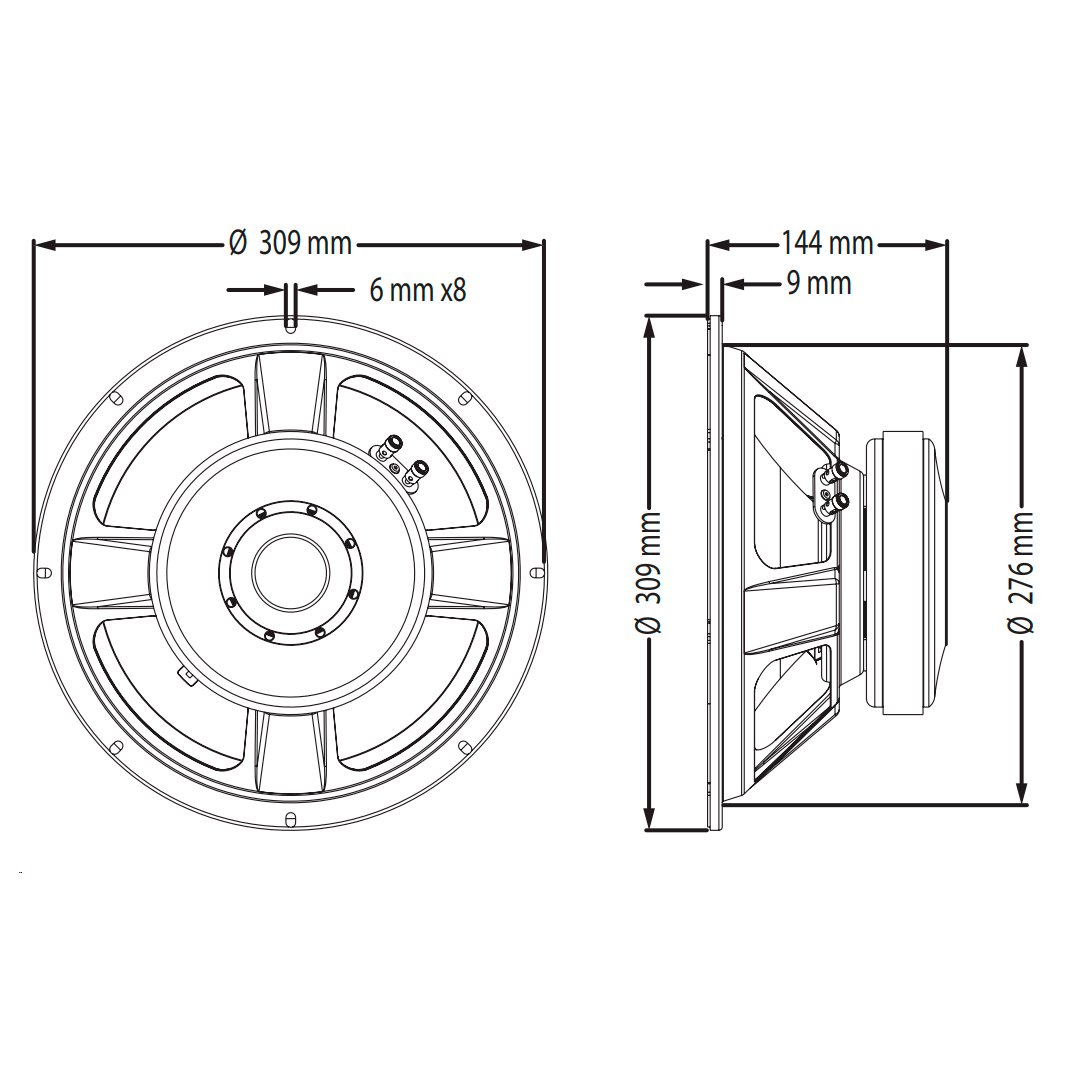 Alto-falante 600w 12 Pol 4 Ohms Wf3001200b4 Atk - Imagem 7