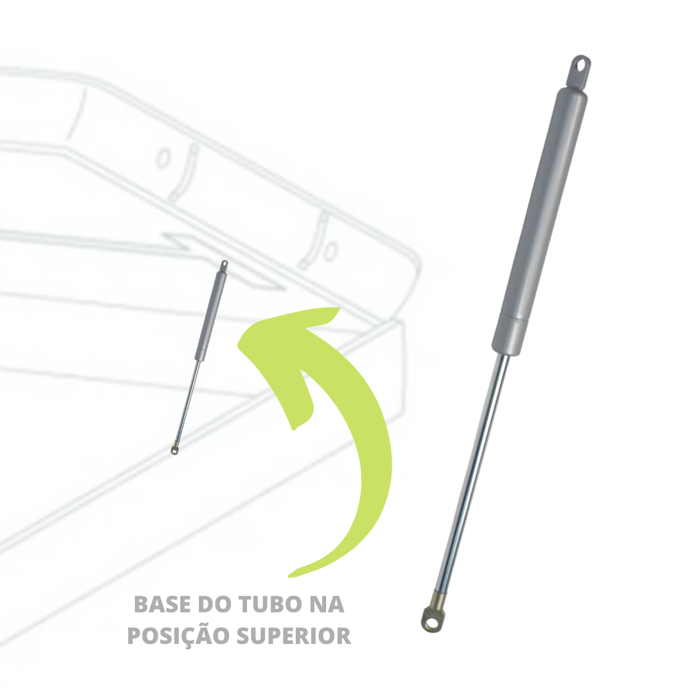 Pistão Amortecedor Mola Gás P/ Cama Box Baú Casal 784n/80kgf - Imagem 2