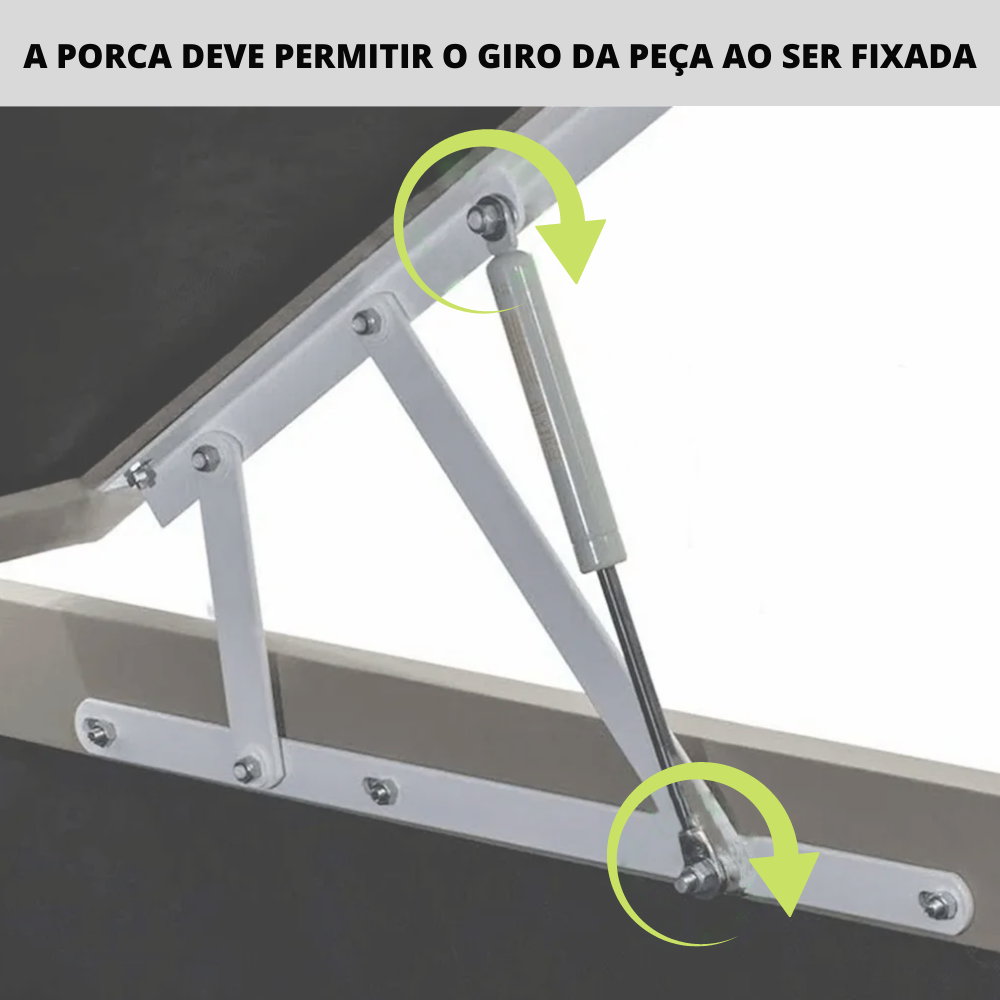 Pistão Amortecedor Mola Gás P/ Cama Box Baú Casal 784n/80kgf - Imagem 3