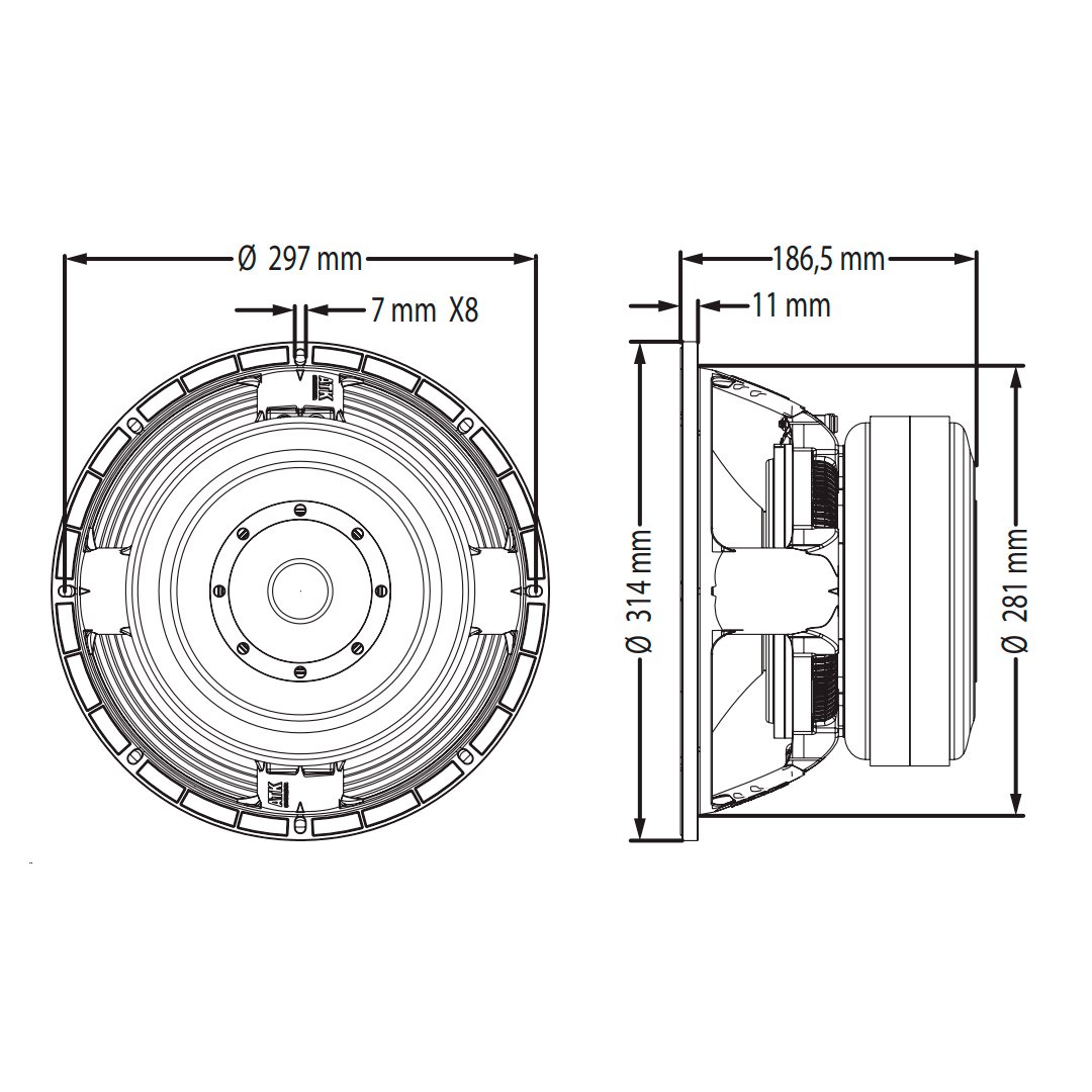 Alto-falante 1300w 12 Pol 2 Ohms Wf3004600b2 Atk - Imagem 7