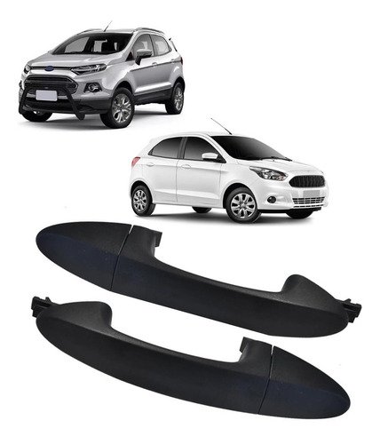 Par Maçaneta Externa Porta Traseira Ecosport G2 E Ka G3 - UN / 2