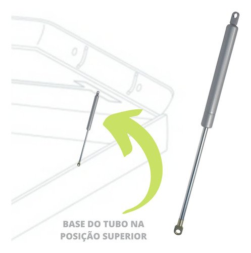 Pistão Mola Gás Amortecedor P/ Cama Box Baú Casal 784n/80kgf - Imagem 2