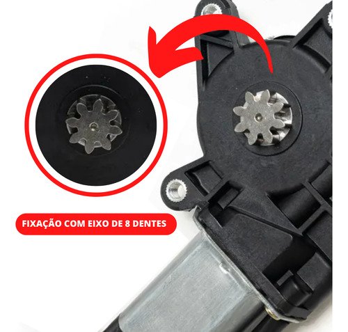 Motor Vidro Eletrico Esquerdo Universal Mabuchi 12v 8 Dent - Imagem 4