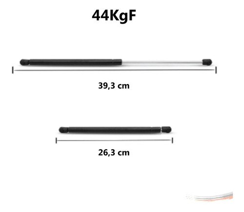 Amortecedor Para Cama Box Bau 39,3 Cm X 26,3 Cm Carga 44 Kg - Imagem 3