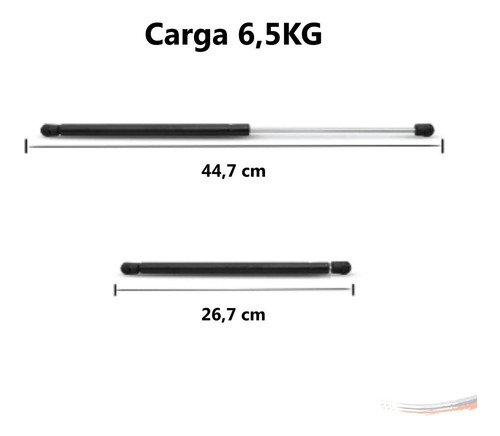 Amortecedor Mola Gás Porta Objeto Ext Scania Linhas G E R - Imagem 2