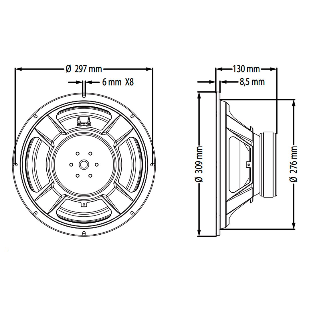 Alto-falante 250w 12 Pol 8 Ohms Wf300500b8 Atk - Imagem 7