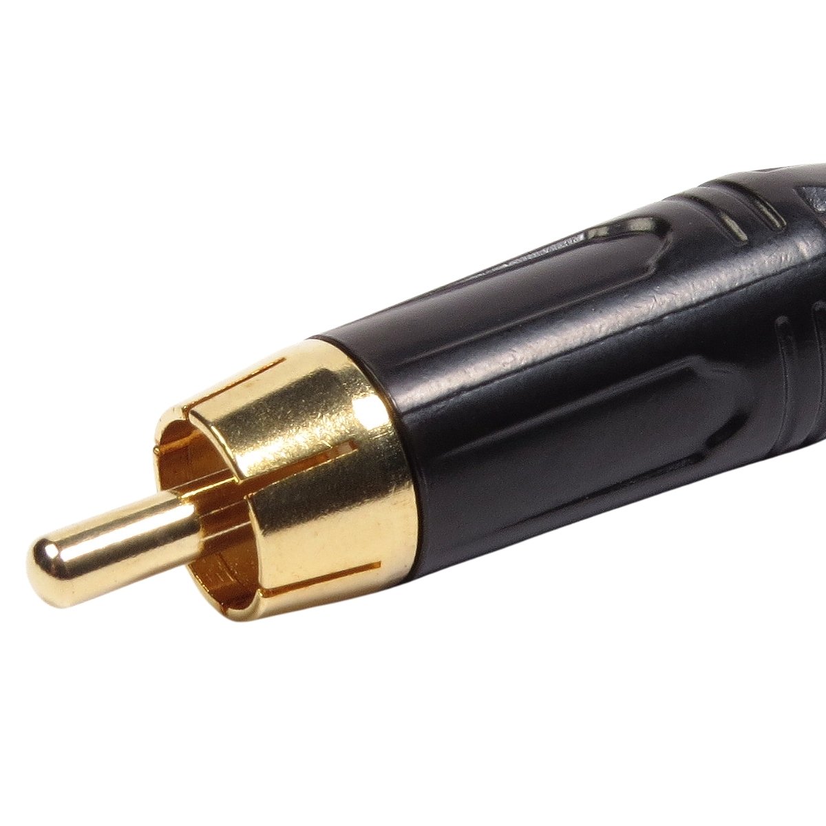 Conector Linha Rca Macho Preto Metal Storm 10 Unidades - Imagem 3