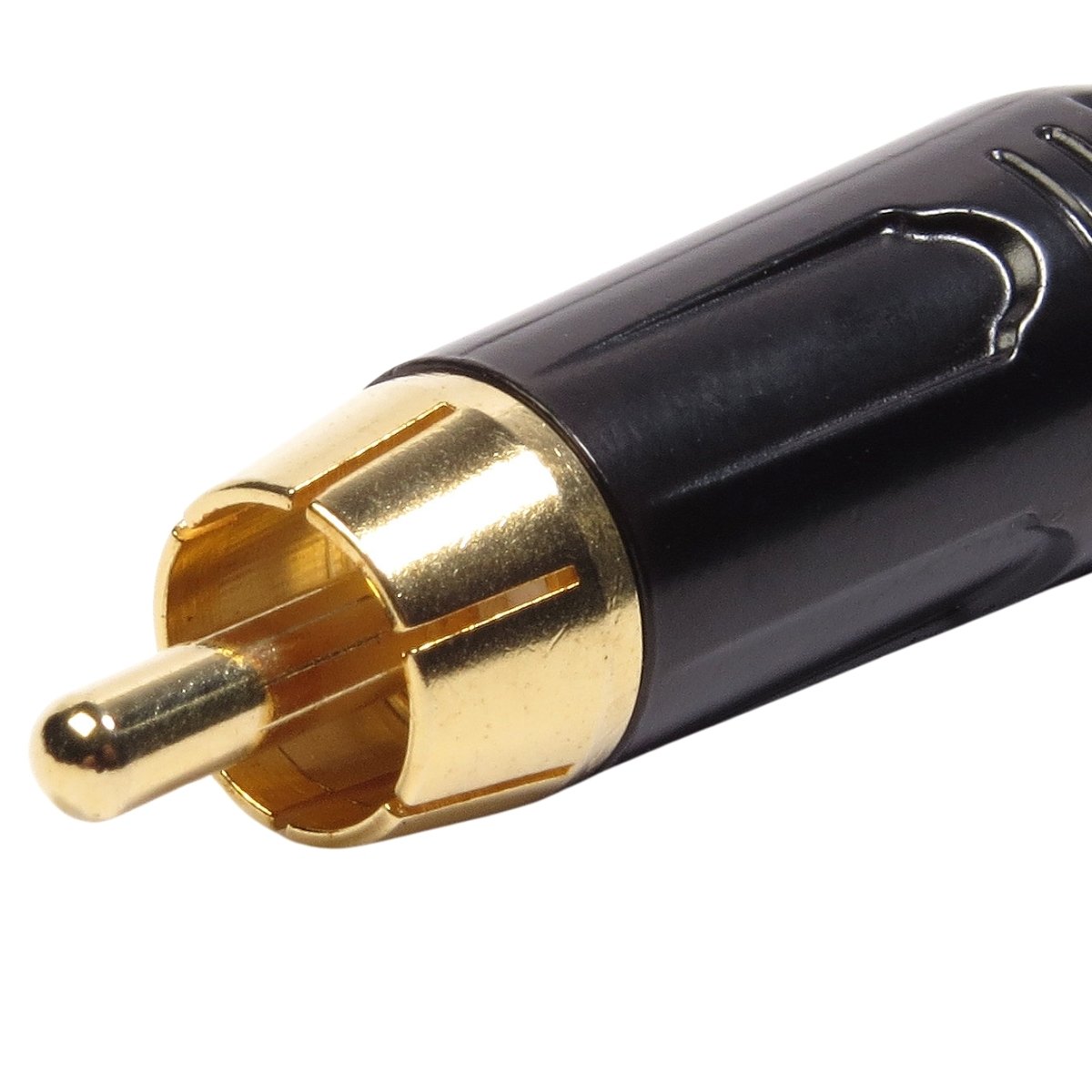 Conector Linha Rca Macho Vermelho Metal Storm 10 Unidades - Imagem 3