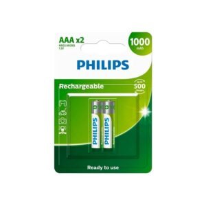 02 Pilhas Aaa Recarregáveis 1000mah Philips