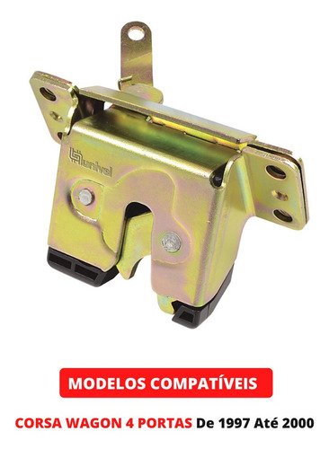 Fechadura Batente Tampa Porta Malas Corsa Wagon 97 Até 2000 - Imagem 4