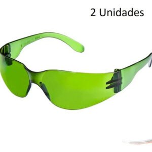 Kit 2 óculos Epi Proteção Segurança Modelo Croma Verde Ca - UN / 2