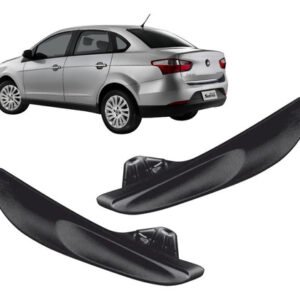 2 Gatilho Maçaneta Interna Siena Preto Passageiro Motorista - UN / 2