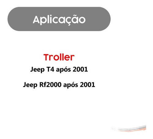 Amortecedor Mola Gás Vidro Traseiro Troller Jeep T4 01 A 14 - Imagem 3