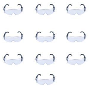 Kit 10 óculos Proteção Sobrepor Ampla Visão Antiembaçante Libus 35763 Incolor - UN / 10