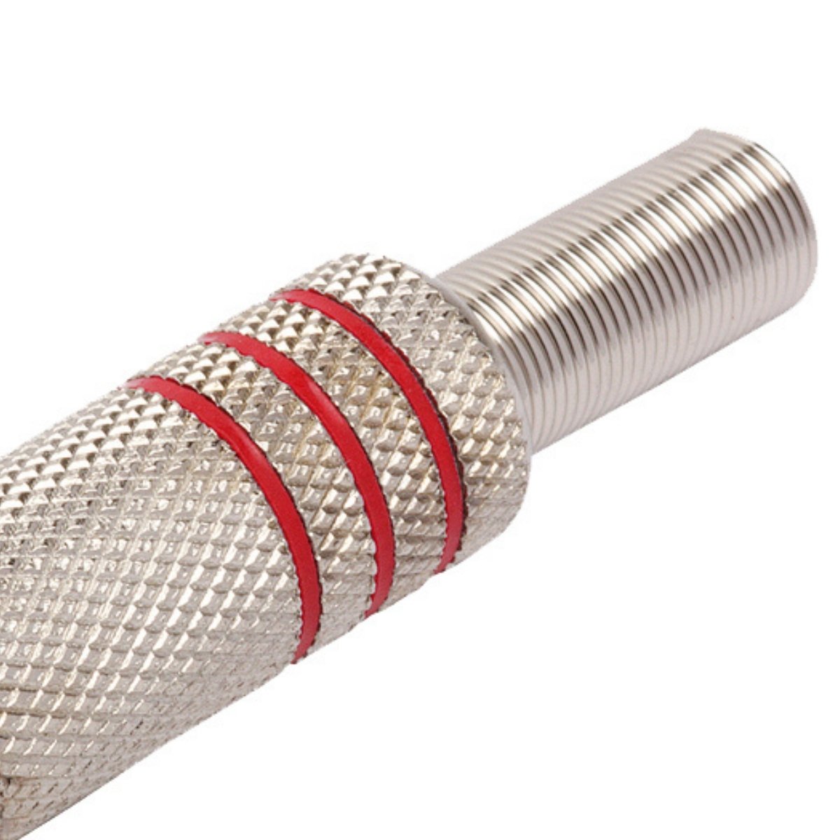 Conector Linha Rca Macho Metal Niquel Vermelho Storm 10 Unidades - Imagem 4