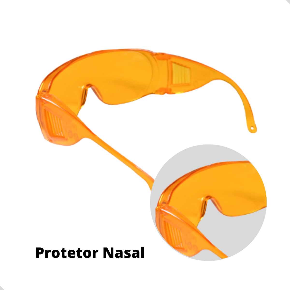 óculos Proteção Sobrepor Antiembaçante Bloqueia Luz Azul - Imagem 3