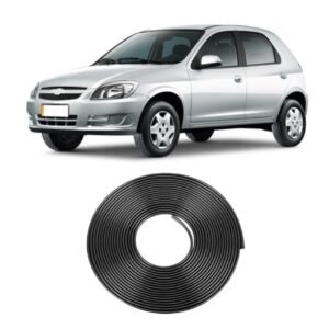 Borracha Protetora Borda Porta Preta Celta 4 Portas 10m 7x14