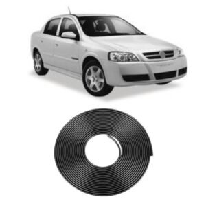 Borracha Protetora Borda Porta Preta Astra 4 Portas 10m Mini