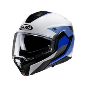 Capacete Hjc I100 180 Beston Branco Azul E Cinza  56