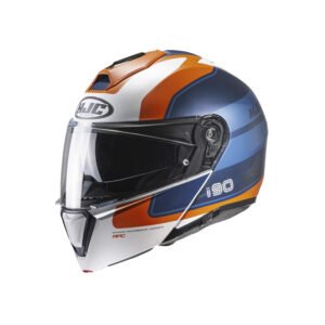 Capacete Hjc I90 Wasco  Azul Laranja E Branco 58
