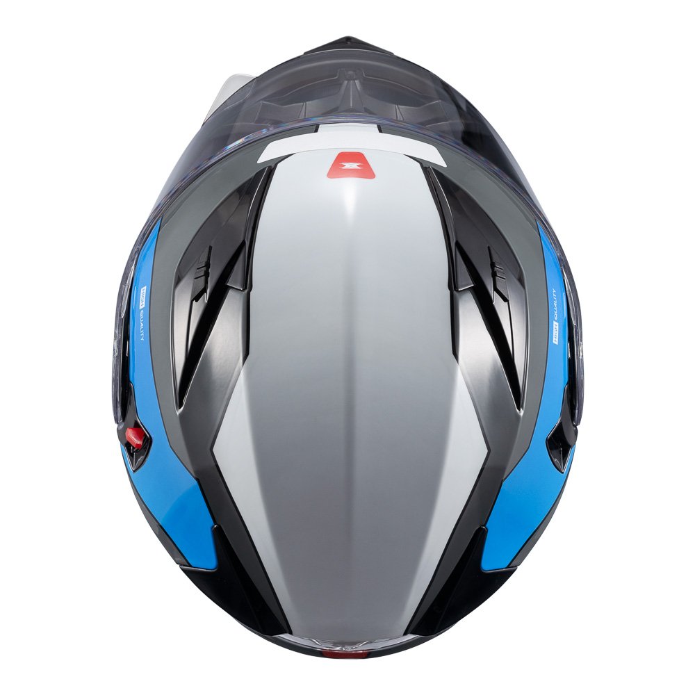 Capacete Texx Esc Gladiator V3 Reisen Azu Verm Branc Bril 56 - Imagem 6