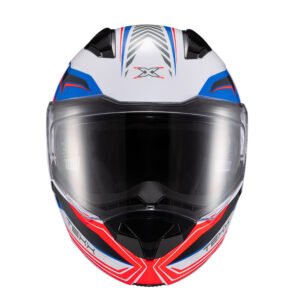 Capacete Texx Escam Kratos Nomade Branc Azu Verm Bril 61