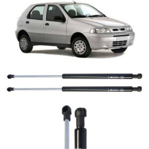 Par De Amortecedores Tampa Traseira Pálio De 96 Até 2007