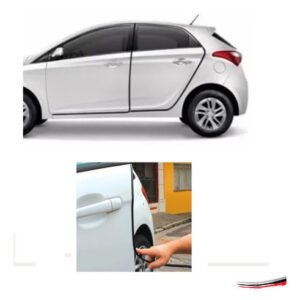 Borracha Couro De Cobra Para Acabamento 7x14 Mm Preta 50 M